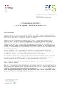 INFORMATION SANITAIRE : CAS DE ROUGEOLE