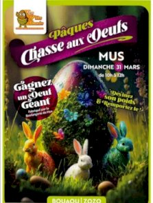 Pâques - La Chasse aux œufs - Dimanche 31 mars de 10h à 12h - Arènes 