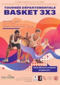 Tournée départementale de Basket 3x3 à Pont-du-Château - 01 et 02 juin 2024
