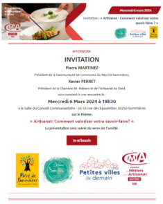 Rencontre de la CMA du Gard à destination des artisans