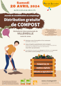 Distribution gratuite de composteurs à Villevieille