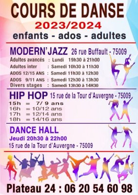 cours de danse Paris 9e