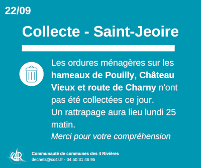 Rattrapage collecte Saint-Jeoire