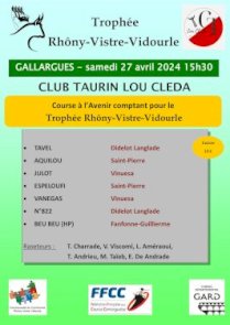 Première course du Trophée taurin Rhôny - Vistre - Vidourle 2024 à Gallargues-le-Montueux