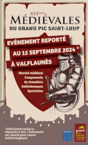 Les médiévales en Grand Pic Saint-Loup reportées au 15 septembre