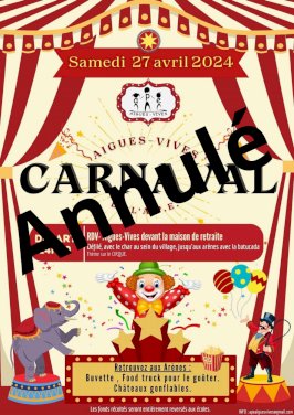 Annulation du Carnaval  (1/1)