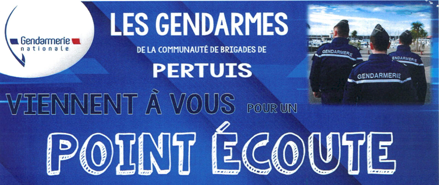 Point écoute gendarmerie / lundi 8 avril 2024  9h30-11h30 (1/1)